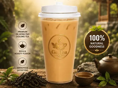 Go-Tea Da Hong Pao Milk Tea