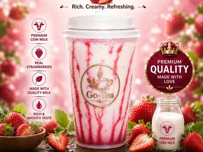 Go-Tea Strawberry Cow Milk