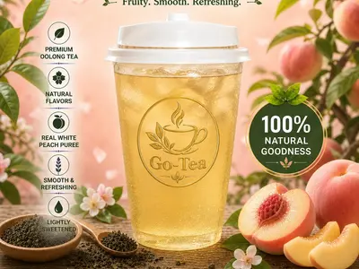 Go-Tea White Peach Oolong Bloom Tea