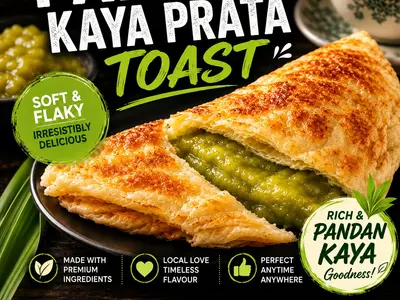 Go-Tea Nonya Pandan Kaya Prata Toast
