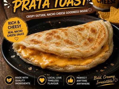 Go-Tea Nacho Cheese Prata Toast