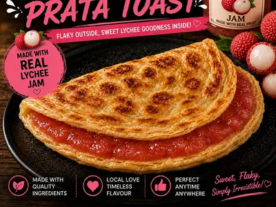 Go-Tea Lychee Prata Toast