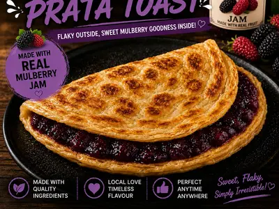 Go-Tea Mulberry Prata Toast
