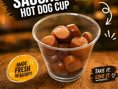 Go-Tea Chicken Satay Hot Dog Cup