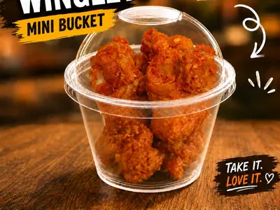 Go-Tea Chicken Mini BBQ Winglet Bucket